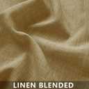 Mrs.Naturall Tan Light Brown Curtains 2 Panels,Linen Sheer Western Rustic Country Burlap Curtains Farmhouse for Living Bedroom,Khaki Camel Colored