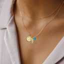 Miscarriage Gifts for Mothers Pregnancy Loss Guardian Angel Pendant Necklace for Women Birth Stone Remember Me Bereavement Gift