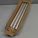 Brushed Nickel Shower Curtain Rod Adjustable 43-78 inch, 1"Diameter Spring Tension Curtain Rod No Drill, Anti-Rust Non-Slip Shower Rod for Bathroom Tension Rod