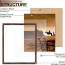 A PLUS MAX 18x24 Picture Frame Brown Light Weight Wall Mount