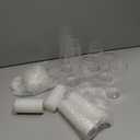 Shihanee Set of 6 Pillar Candles with Glass Cylinder Vases Clear Cylinder Hurricane Candleholders for Slim Tall Pillar Candles Wedding Table Centerpieces(2.6'' X 4.7'', 5.9'', 7.9'',White)