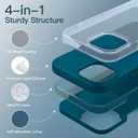 JETech Silicone Case for iPhone 13 6.1-Inch, Silky-Soft Touch Full-Body Protective Phone Case, Shockproof Cover with Microfiber Lining (Teal)