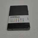 Lined Journal Notebook, 1Pack A5 College Ruled Notebooks for Work, Hardcover Notebook Each with 2 Pockets & Pen, Leather Journal for Women, Men, 160 Pages, 100GSM Thick Paper (Black, Brown, Grey)