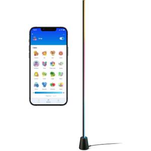 Philips Smart Lighting Gradient Floor Light, RGBIC LED, Multicolor Effects, Sync with TV and Music, Immersive Light, Easy Setup, Connected by WiZ, Compatible with Alexa, Google Home, Apple Home