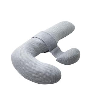 Momcozy Original F Shaped Pregnancy Pillow with Air Layer Cover, Grey