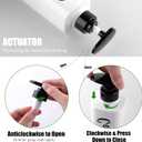 16.9oz Shampoo Dispenser for Shower Wall 3 Chamber, Drill Free Shampoo and Conditioner Dispenser Wall Mounted Shower Soap Dispenser Shampoo Bottles for Home Bathroom Hotel Commercial Use White (White With Shelf)