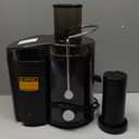 Juicer Machine, 800W Centrifugal Juicer Extractor with Wide Mouth 3 Feed Chute for Fruit Vegetable, Easy to Clean, Stainless Steel, BPA-free (Metallic Black)