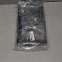 Small Silverware Organizer, Bamboo Kitchen Drawer Organizer, Utensil Holder, Cutlery Tray & Spoon Flatware Storage with Grooved Drawer Dividers (Black), Small 6.7x12 Inch