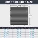 6 Pack Temporary Paper Blackout Blinds for Indoor Windows No Drill, 35" W x 59" H Adhesive Pleated Shades for Windows Cordless with 12 Clips, Room Darking Shades for Bedroom, Gray