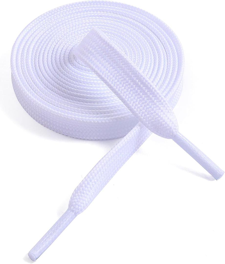 4 x VSUDO 5/16" Fine Weave Flat Shoe Lace Shoestring for Running Athletic Sneaker