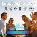 2 x Touch Control Computer Speakers, Bluetooth Speakers for Computer Desktop PC with Colorful Dynamic RGB Lighting, USB Powered Gaming Speakers with 3.5mm Aux Cable for Monitor Laptop Tablet