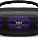 Tribit Bluetooth Speaker StormBox Blast 2, 200W Portable Wireless Speaker with Subwoofer, XBass, LED Light, Bluetooth 5.4, IP67 Waterproof, Custom EQ, 30H Playtime, TWS Pairing for Party/Outdoor
