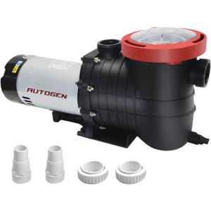 2.0 HP Pool Pump, 8000 GPH Above Ground, 115V/230V Dual Voltage, Swimming with Strainer Basket and Drain Plug 60HZ Silent Operation, UL Certified