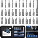 STREBITO Damaged Screw Extractor Set, 32PCS Stripped Screw Extractor with Magnetic Extension Shaft & Socket Adapter, Stripped Screws Nuts & Bolts Drill Bit Tools for Easy Removal of Rusty Broken Screw