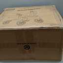 MAXWALK Walkers for Seniors, Rollator Walker with Seat, 12" Big Rubber Wheels All Terrain Rollator Walker with Backrest, Built-in Cable, Cup Holder, Foldable and Height Adjustment for Seniors, Red