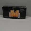 Flameless Candles, Flickering Moving Flame LED Candles Set of 5 (Size: D: 3" x H: 4"/4"/4"/6"/6") Pillar Realistic Real Wax Battery Operated Candles with Remote Control 2 4 6 8 Hours Timer