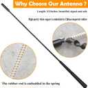 13 Inch Replacement Antenna Mast for RAM ProMaster 1500 2500 3500 (2014-2024), RAM ProMaster City (2015-2022), RAM ProMaster Flexible Rubber Antenna, Black