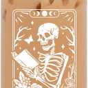 Haukea Book Lovers Gifts Bookish Gifts for Women Gifts for Book Lovers Gifts for Readers Book Lovers Women, Book Club Gifts Librarians Book Themed Gifts Accessories Book Cup, Skull Reader