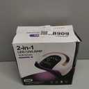 268W UV LED Light Lamp Nail Dryer for Gel Polish with 57 pcs Dual Light Beads 4 Timer Setting and Automatic Sensor