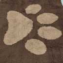 Buganda Dog Door Mat for Muddy Paws, Absorbent Dirt Trapper Non Slip Indoor Doormats, Washable Low-Profile Mat for Mud Dogs, Entryway Carpet for Inside Floor (30x20 Inches, Brown)