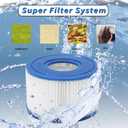 2 x Pool Filter Cartridges Pool Filters, Cartridge for Above Ground Pool Filter, Cartridge Accessory for Use in 300 Gallon Easy Set Pool Filter Pump (2 Pack, Type S1)