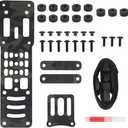 Tactical Sinking Holster Leg Hanging Extension Plate Adjustable Metal Modular Holster Adaptor Leg Drop Organizer (19x5.4x0.4cm, BCP)
