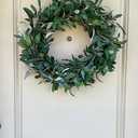 Olive Wreath, Realistic Faux Greenery, Farmhouse Front Door Decor