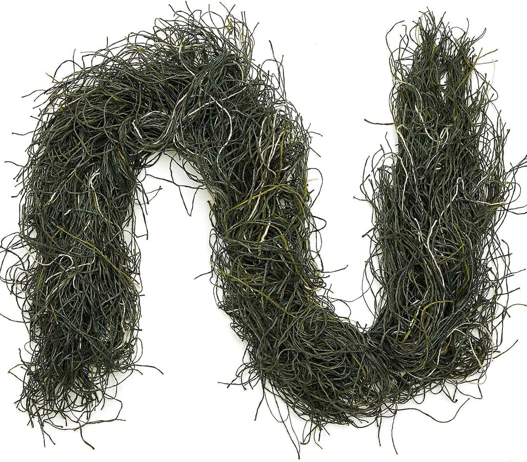 Nosiny 2 Pcs 4 Feet Ghillie Rifle Wrap for Sniper Camouflage Ghillie Netting Camo Rifle Cover Wrap for Forest Hunting Airsoft, Woodland