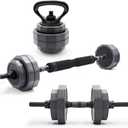 CAP Barbell Multi-Use Adjustable Weight Set - Versatile Dumbbell, Barbell & Kettlebell for Full-Body Workouts | 45lb and 66lb options