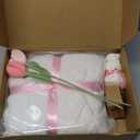 Mothers Day Gifts for Mom from Daughter Son Child, Mother Day Gift Basket for Stepmom, Mother-in-Law, Best Mom Ever Gift Box Set with Blanket Coffee Mug Socks Crochet Tulips Flower