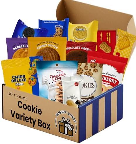 Cookies Variety Pack/Cookie Care Package by Bussin Boxes, Best By: 10/13/2025