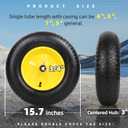 AR-PRO (2-PACK) 4.80/4.00-8" Tire and Wheel, 16" Pneumatic Tire Wheels with 3/4" Bearings and 3" Centered Hub for Wheelbarrow, Hand Truck, Garden Carts, Yard Wagon Dump Cart (Extra 5/8" Bearings)