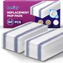 4-Layer Super Absorbent Pad Refills for Swiffer Wet Jet Mop, Heavy Duty & No-Shedding Mopping Pads Refill, Disposable Streak-Free Cleaning for All Sealed Floors 60 Pack