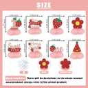 8PCS Berry 1st Birthday Honeycomb Centerpieces Berry First Birthday Decor Happy 1st Birthday Party Decorations for Girls Strawberry Centerpieces for Tables Red Glitter