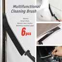 5 x Crevice Cleaning Brush,Multifunctional Cleaning Brush Tool, Bathroom Gap Brush, Small Cleaning Brush, Grout Brush, Kitchen Brush, Cleaning Tools for Toilet, Bathroom, Home, Bathtub, Sink, Household