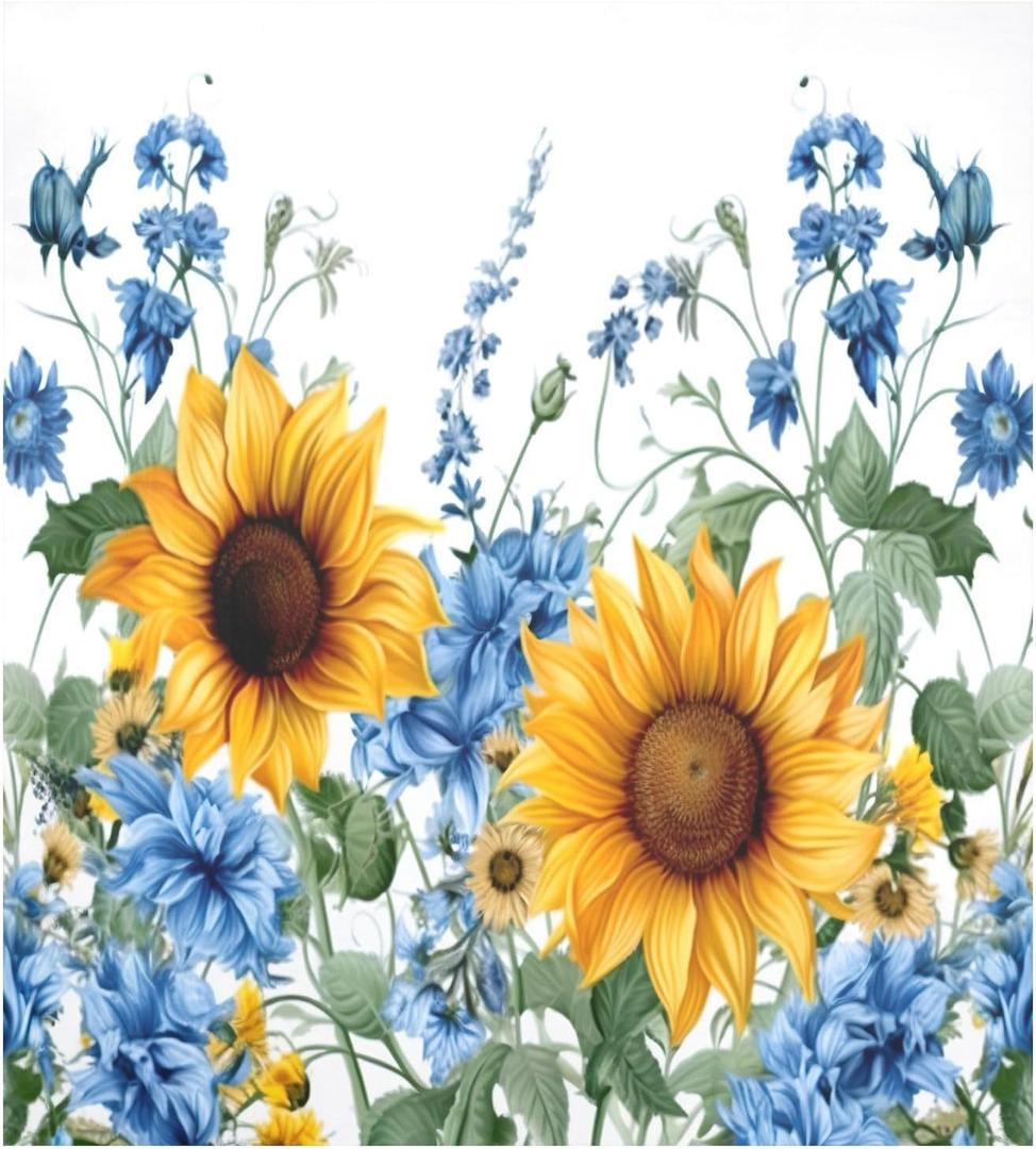 Dishwasher Magnet Cover, Sunflowers Magnet Sticker Fridge Panel Decal for Home Kitchen Decor, 23x26 in