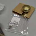 Andover Knob with Andover Trim Non-Turning Lock, Bright Brass (F170 AND 605 AND)