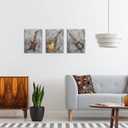 sechars Music Canvas Wall Art Guitar Painting Prints Rustic Jazz Posters for Pub Bar Decor Musical Artwork Framed Ready to Hang 12x16Inchx3PCS