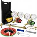 Medium Duty Oxy Acetylene Gas Welding Outfit Tote Kit, Oxygen & Acetylene Cutting Kit without Tanks