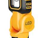 Cordless LED Work Light for Dewalt 20V MAX Battery, Two Levels Adjustable Up to 1000 Lumens with Low Voltage Protection, 140 Degree Rotating Wide-Angle Lighting for Workshop, Camping, Outdoor