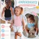 Yooo's Vivi 3 Pack Toddler Girl Tank Top, 3-Color, 4T