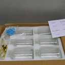 16.9 oz/500 ml Coffee Syrup Dispenser Set - 6 Glass Bottles with Gold Pumper and Syrup Labels - Precise Dispensing and Stylish Addition to Coffee Shop, Cafe or Home Bar