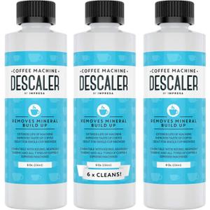 IMPRESA 3 Pack / 6 Uses Coffee Machine Descaler for Keurig and Virtually All Single Use Coffee and Espresso Machines - Made in the USA