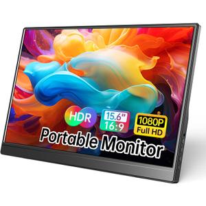 Portable Monitor 15.6 Inch 1080P USB-C HDMI Ultra-Slim Travel Monitor with Kickstand, Compatible with Xbox, Laptop, PC, Mac Phone, PS, Swich IPS Ultra-Thin Zero Frame Gaming Monitor Portable Monitor 15.6 Inch 1080P USB-C HDMI Ultra-Slim Travel Monitor with Kickstand, Compatible with Xbox, Laptop, PC, Mac Phone, PS, Swich IPS Ultra-Thin Zero Frame Gaming Monitor