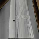 TEDNOVA 2" Cordless Faux Wood Blinds, White, 35.5" W X 60" H