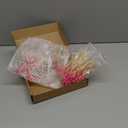 100 Pack Cocktail Picks cute red Cake Decorations Bamboo Cocktail Sticks Decorative Food Desserts Cupcake Toppers for Party Birthday Decoration(Flamingo)