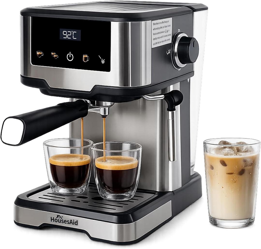 Espresso Machine with Milk Frother, Professional Coffee Maker
