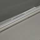 LazBlinds No Drill Zebra Blinds for Windows 30.5" W x 64" H, White