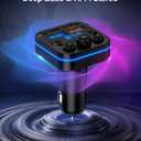Bluetooth Fm Transmitter for Car, Fast Charging, Blue Tooth 5.4 Car Charger