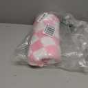 Yurhap Checkered Baby Blanket for Girls Pink Fleece Baby Blankets for Girls Boys, Warmer Comfort Lightweight Bed Blanket for Toddlers Infants or Newborn, 30''x40'', Pink